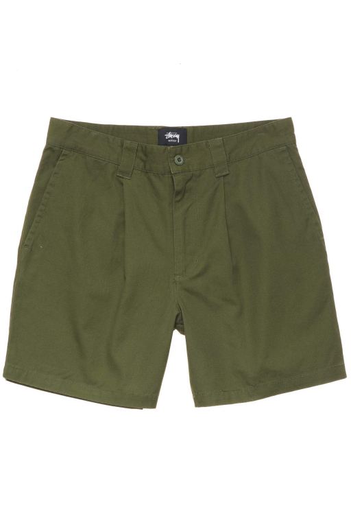 Stussy Mens Pin Drill Shorts Green - UINEF8930